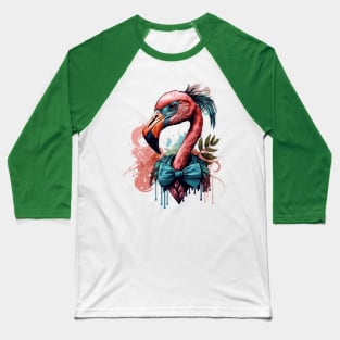 Fancy Flamingo Baseball T-Shirt